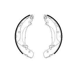 Stabdžių trinkelių komplektas BOSCH 0 986 487 642