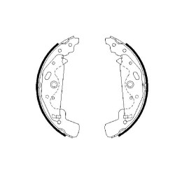 Stabdžių trinkelių komplektas BOSCH 0 986 487 643