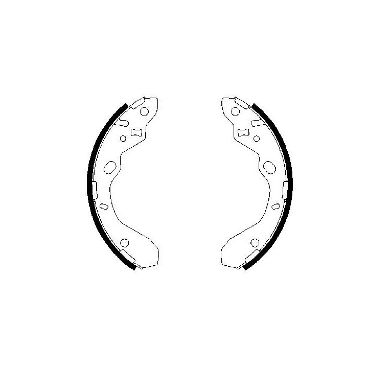 Stabdžių trinkelių komplektas BOSCH 0 986 487 652