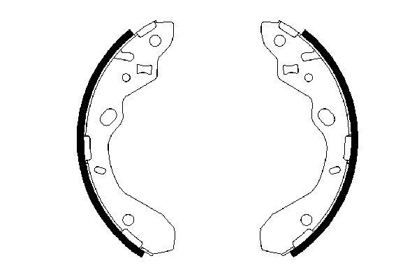 Stabdžių trinkelių komplektas BOSCH 0 986 487 652