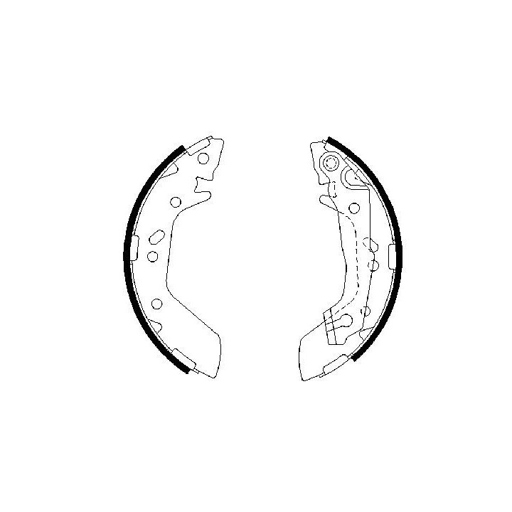 Stabdžių trinkelių komplektas BOSCH 0 986 487 655