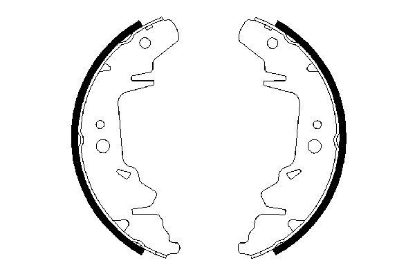 Stabdžių trinkelių komplektas BOSCH 0 986 487 659