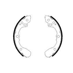 Stabdžių trinkelių komplektas BOSCH 0 986 487 687