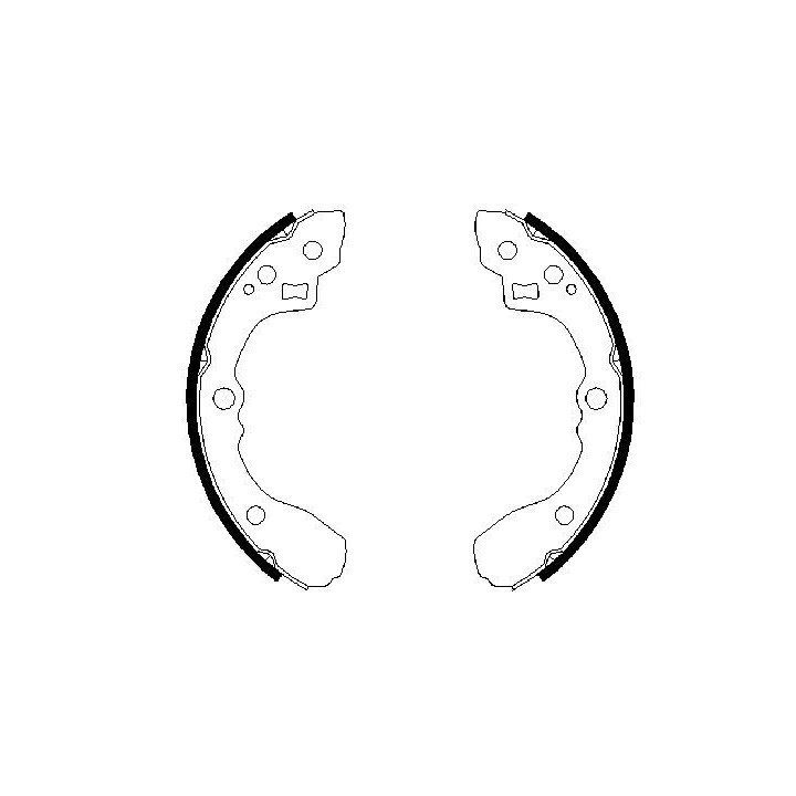 Stabdžių trinkelių komplektas BOSCH 0 986 487 687