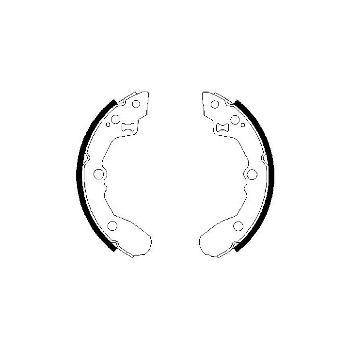 Stabdžių trinkelių komplektas BOSCH 0 986 487 688