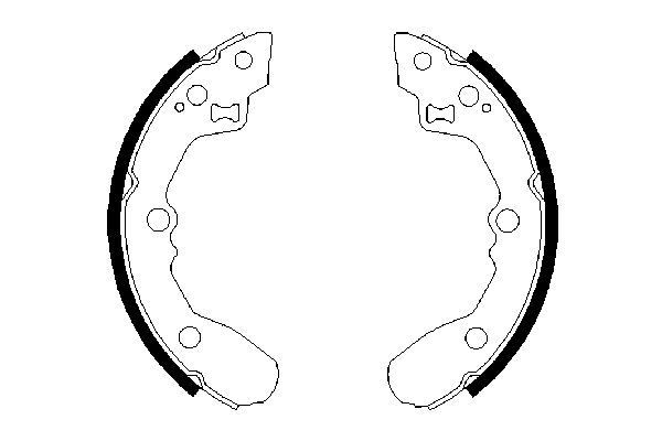 Stabdžių trinkelių komplektas BOSCH 0 986 487 688