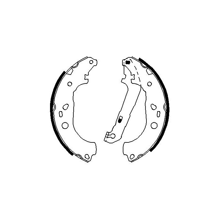 Stabdžių trinkelių komplektas BOSCH 0 986 487 696