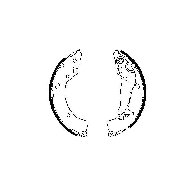 Stabdžių trinkelių komplektas BOSCH 0 986 487 697