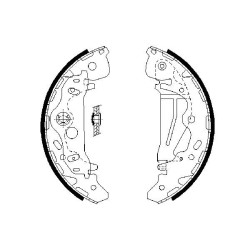 Stabdžių trinkelių komplektas BOSCH 0 986 487 709