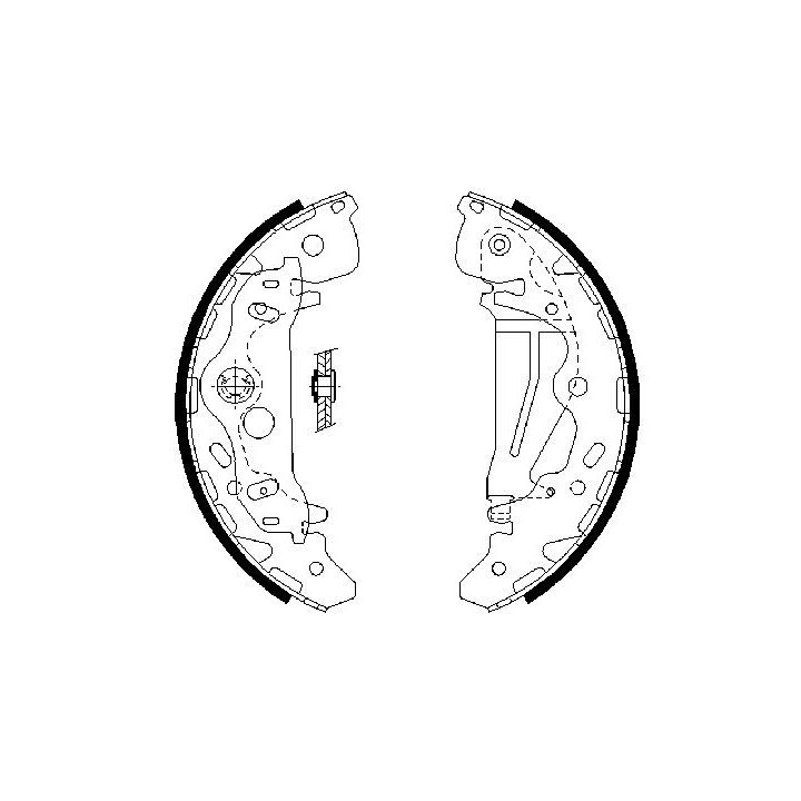 Stabdžių trinkelių komplektas BOSCH 0 986 487 709