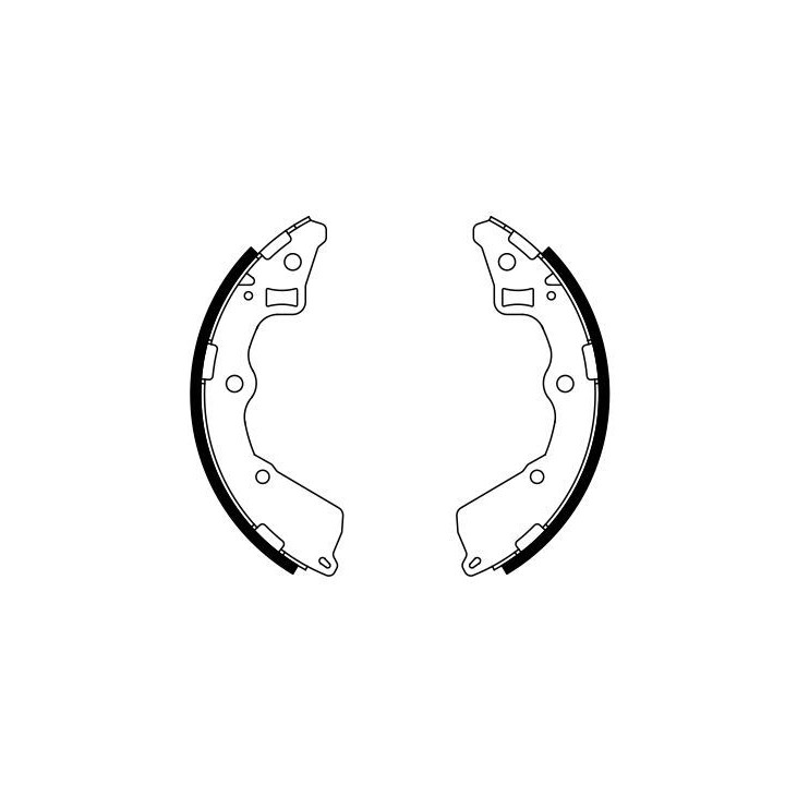 Stabdžių trinkelių komplektas BOSCH 0 986 487 757