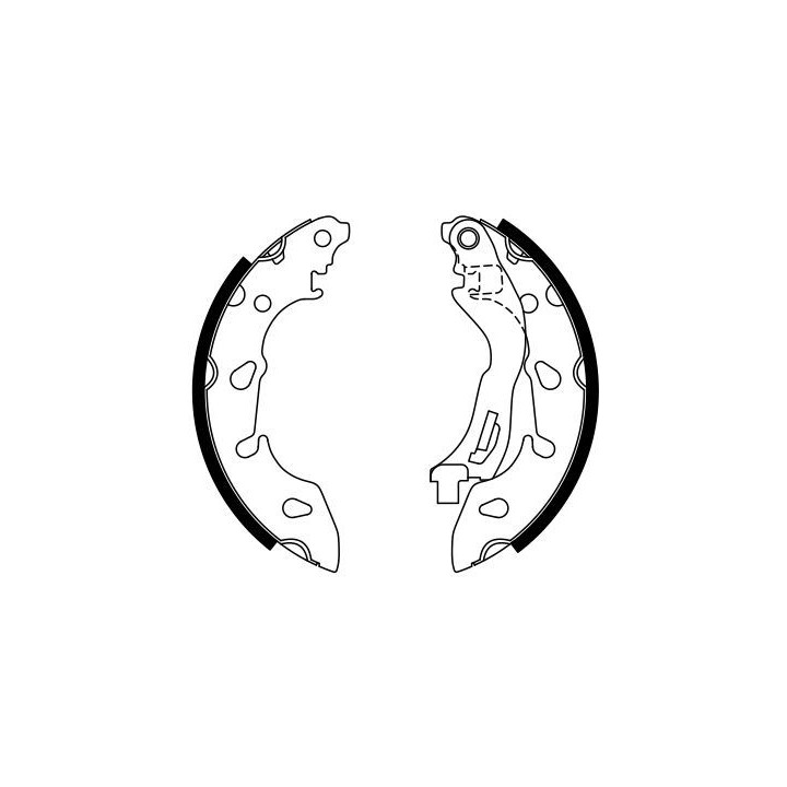 Stabdžių trinkelių komplektas BOSCH 0 986 487 772