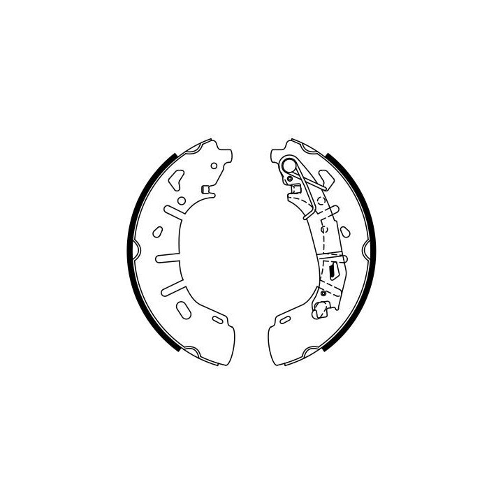 Stabdžių trinkelių komplektas BOSCH 0 986 487 773