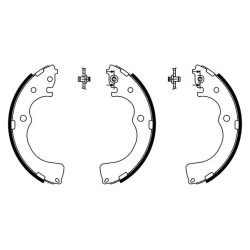 Stabdžių trinkelių komplektas BOSCH 0 986 487 789