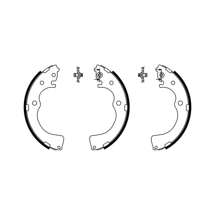 Stabdžių trinkelių komplektas BOSCH 0 986 487 789