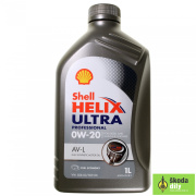 VARIKLIO ALYVA SHELL 0W20 HELIX ULTRA PROFESSIONAL AV-L / C5 / SN / 508.00 509.00 / C20 1L