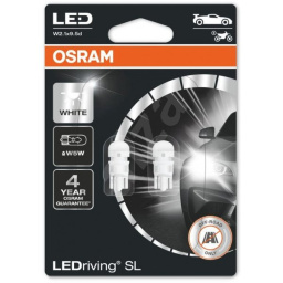 OSRAM LED BALTOS lemputės. w2.1x9.5d 2825DWP-02B W5W 2 vnt