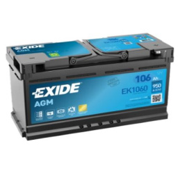 Akumuliatorius EXIDE EK1060 106 Ah 950A AGM ( skaityti prekės aprašymą )